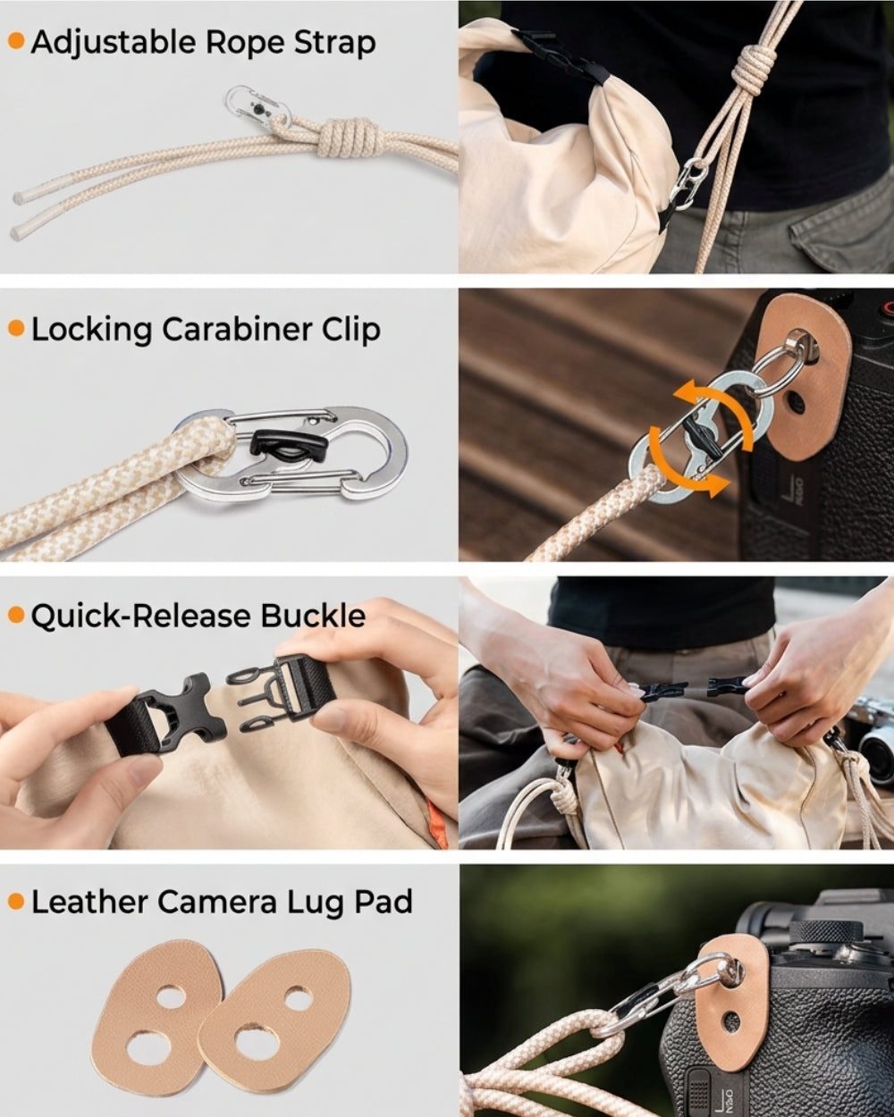 Everyday Camera Bag & Rope Strap MORA