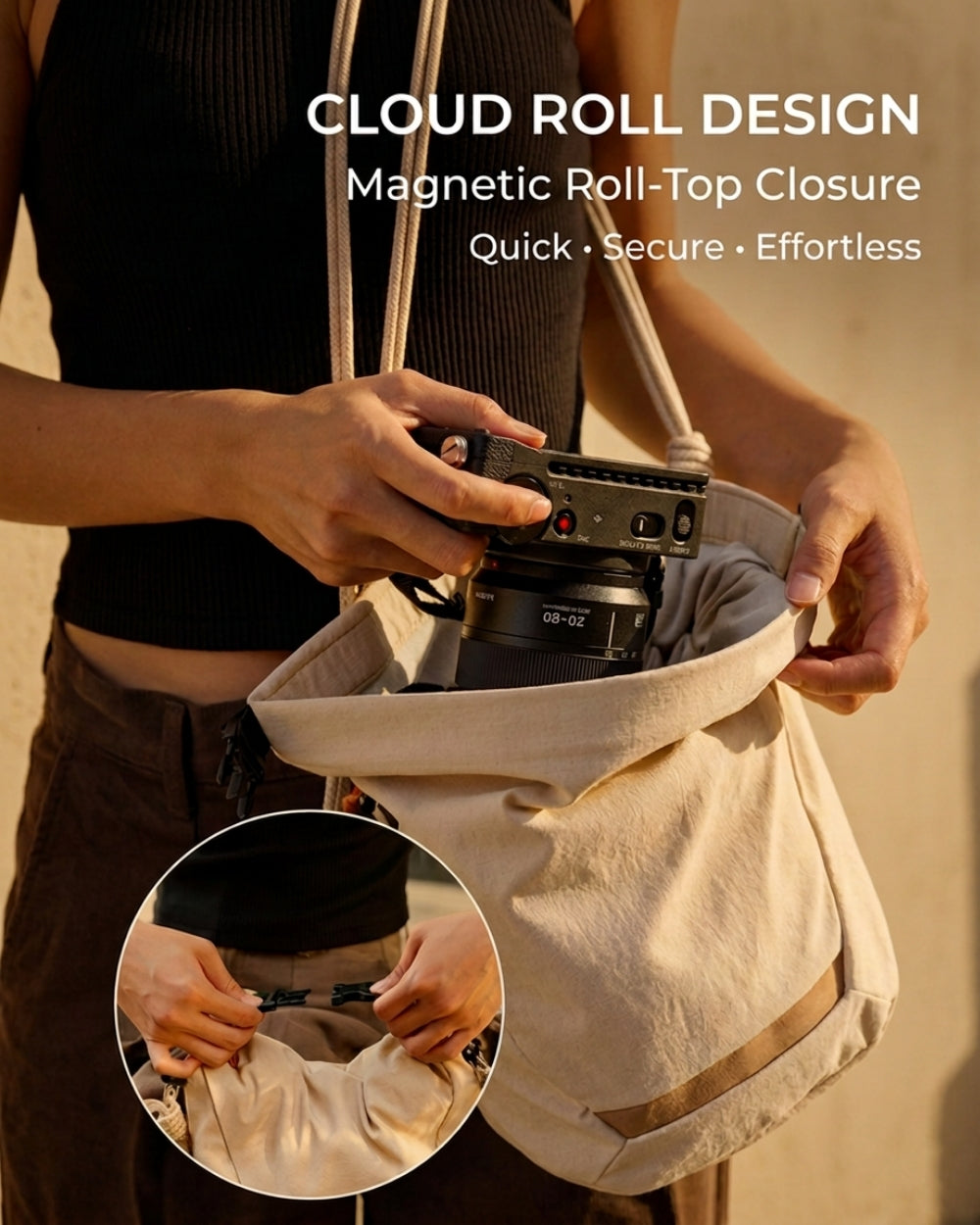 Everyday Camera Bag & Rope Strap MORA