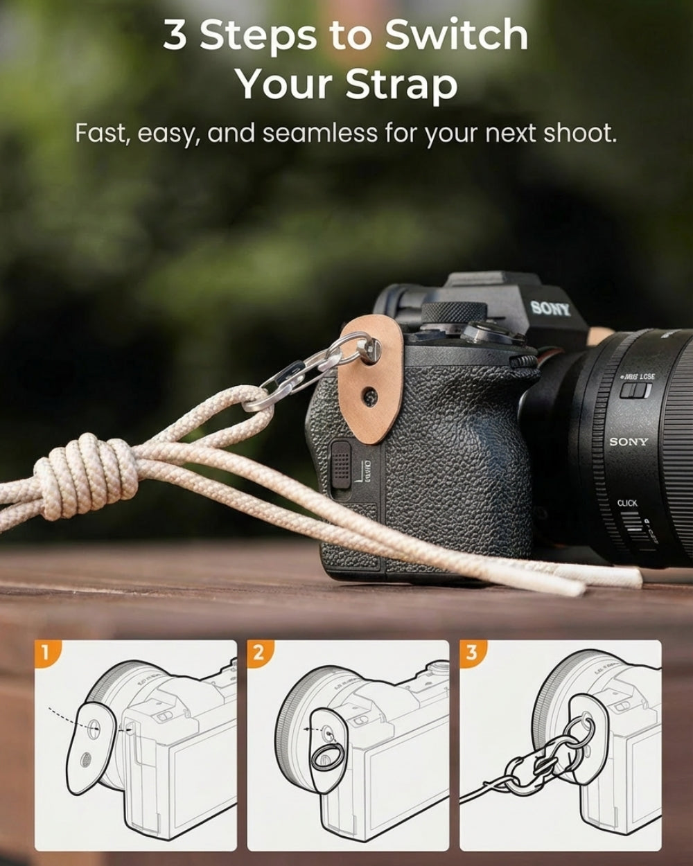 Everyday Camera Bag & Rope Strap MORA