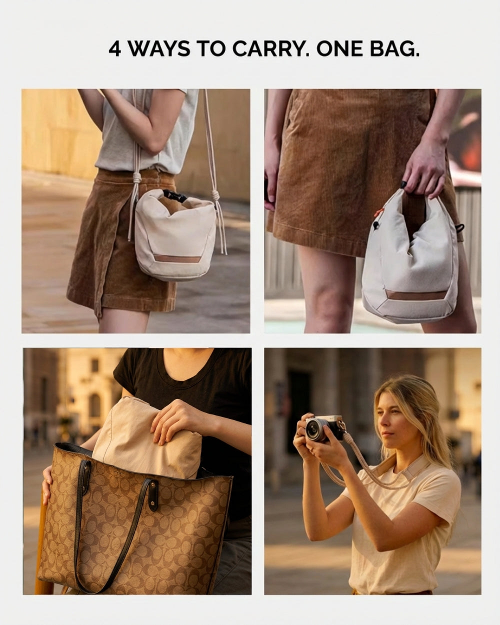 Everyday Camera Bag & Rope Strap MORA