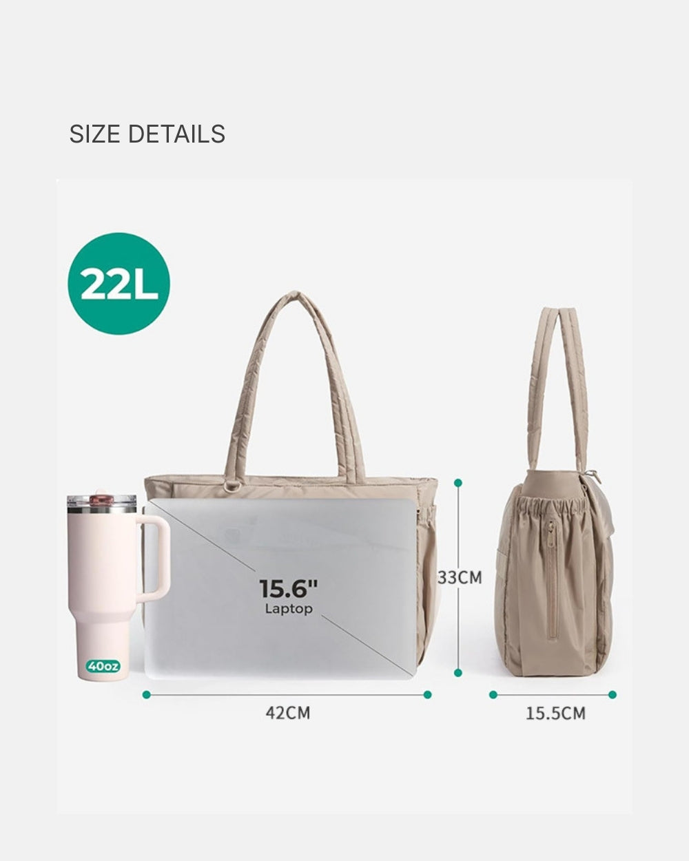 Puffer Gym Tote Bag MORA