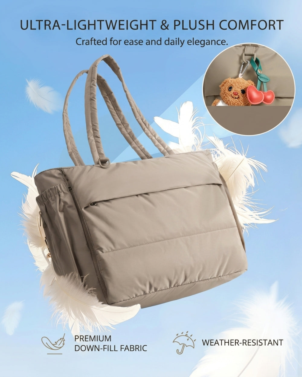 Puffer Gym Tote Bag MORA